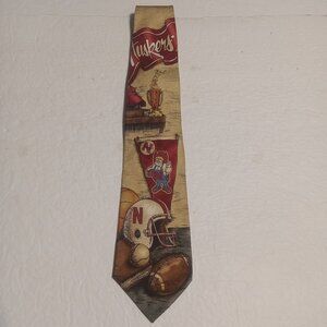 Eagles Wings Nebraska Cornhuskers Football Silk Tie